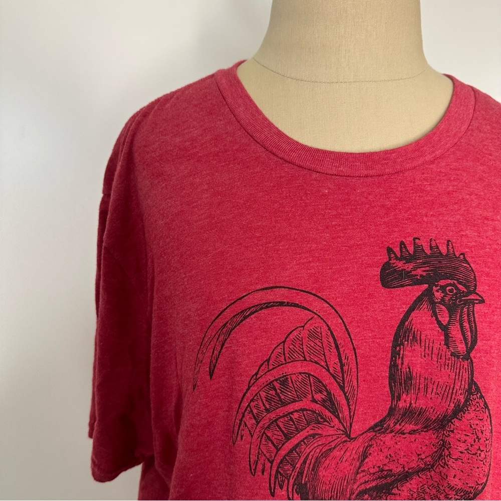 Mason jar label Cocky Rooster graphic t-shirt xl - Picture 12 of 16